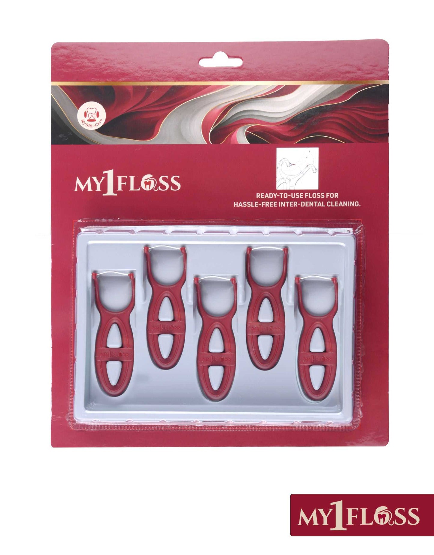 My1Floss - Instant Dental Floss (Pack of 5)