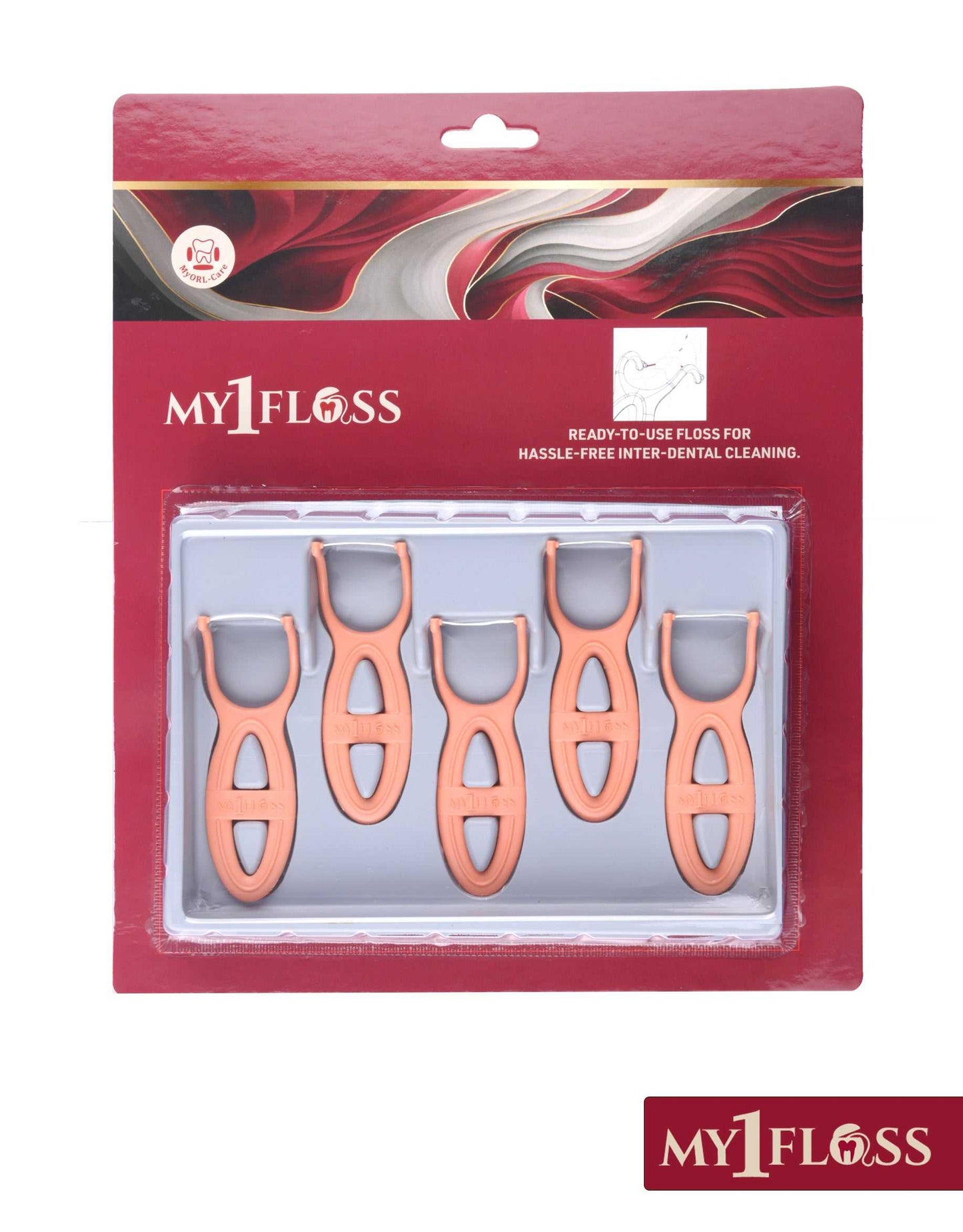 My1Floss - Instant Dental Floss (Pack of 5)