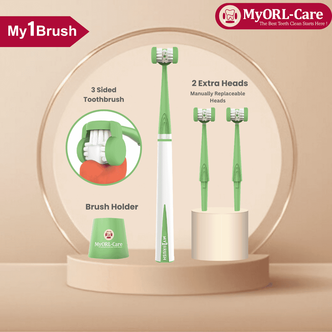 My1Brush - 3 Sided Toothbrush