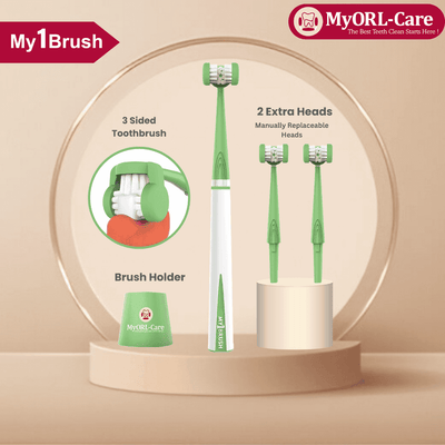 My1Brush - 3 Sided Toothbrush